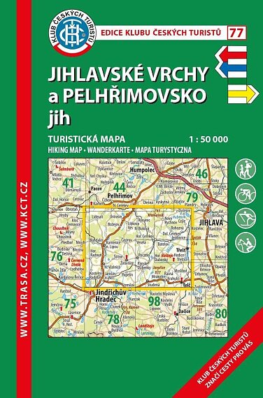 Jihlavské vrchy a Pelhřimovsko jih 1:50 000
