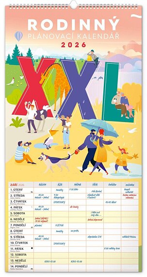 Rodinný plánovací XXL 2026