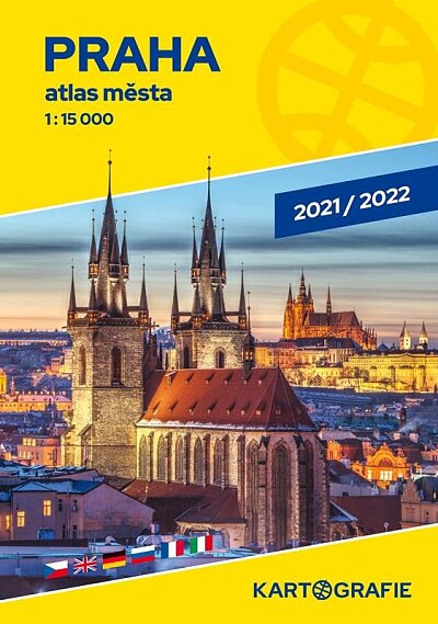Praha 1:15 000 Atlas města 2021/2022