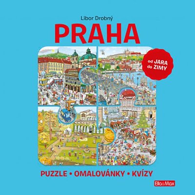 PRAHA - Puzzle, omalovánky, kvízy
