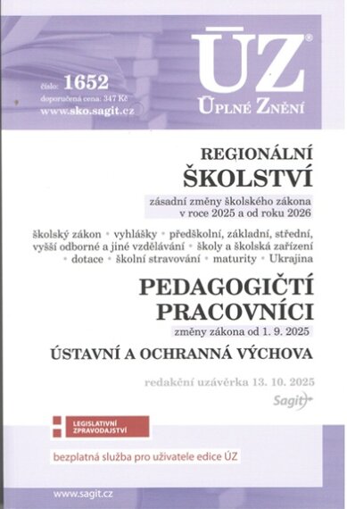 ÚZ 1652 Regionální školství