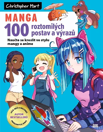 Manga - 100 roztomilých postav a výrazů
