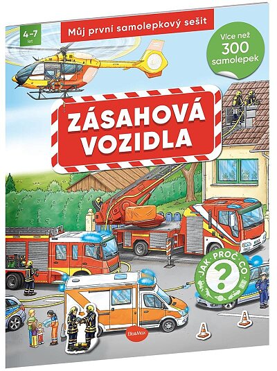 Zásahová vozidla - Můj první samolepkový sešit