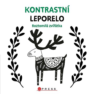 Kontrastní leporelo. Roztomilá zvířátka