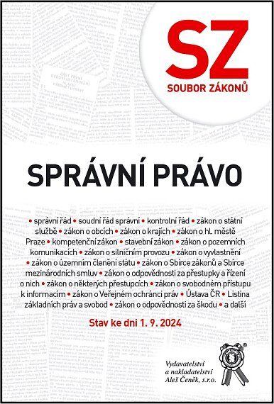 Správní právo - soubor zákonů (stav ke dni 1. 9. 2024)