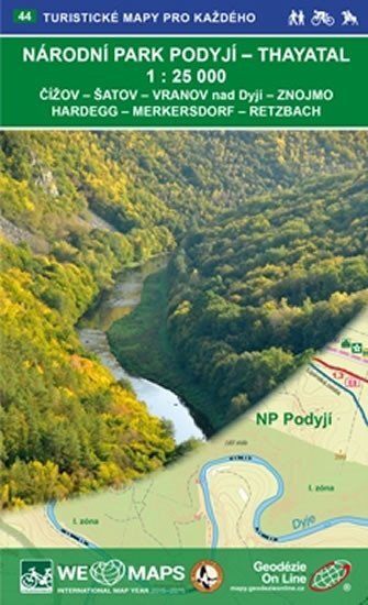 Národní park Podyjí Thayatal 1:25 000