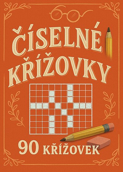 Číselné křížovky 90 křížovek (oranžové)