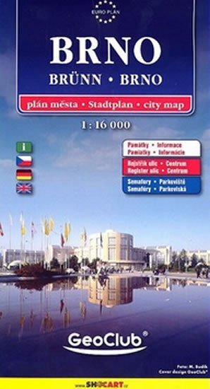 Brno 1:16 000 plán města