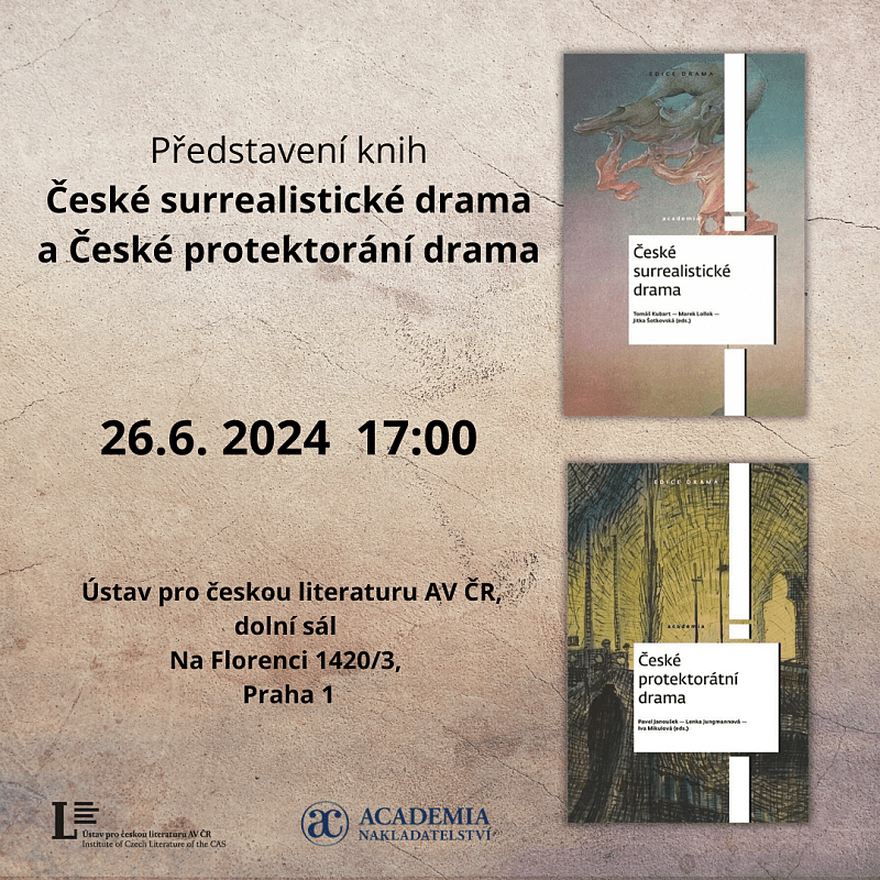 Představení knih České surrealistické drama a České protektorátní drama