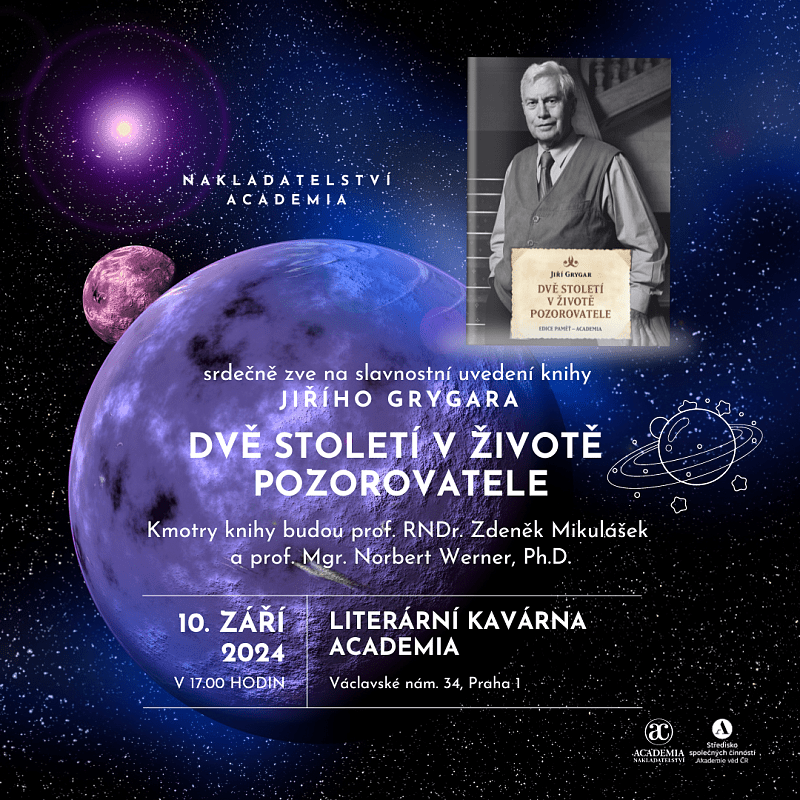 Křest knihy Dvě století v životě pozorovatele