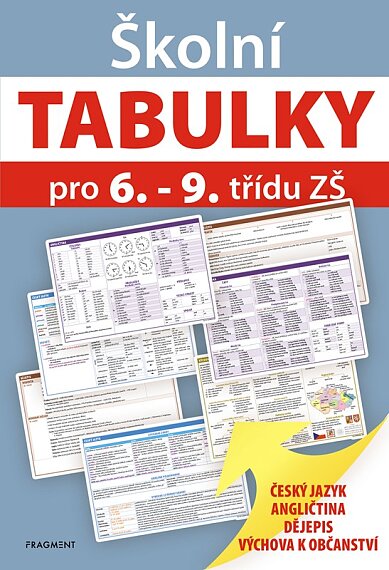 Školní tabulky pro 6. - 9. třídu ZŠ (humanitní předměty)