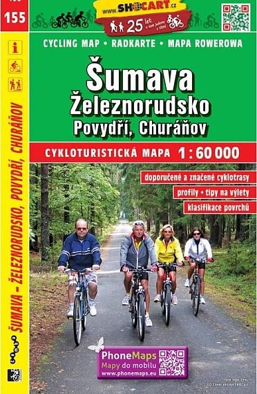 Šumava Železnorudsko 1:60 000 cyklo 155