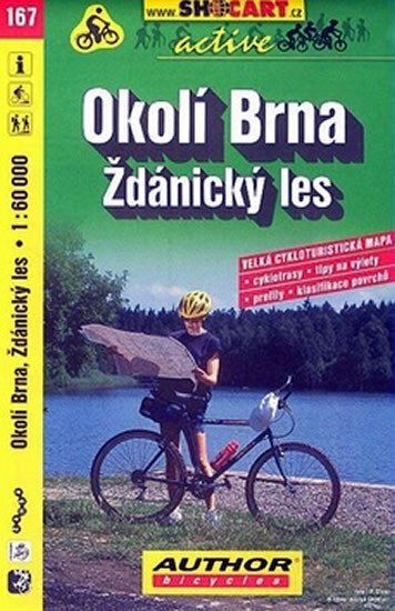 Okolí Brna Ždánický les 1:60 000 cyklo 167