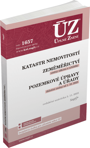 ÚZ 1657 Katastr nemovitostí Zeměměřictví Pozemkové úpravy a úřady