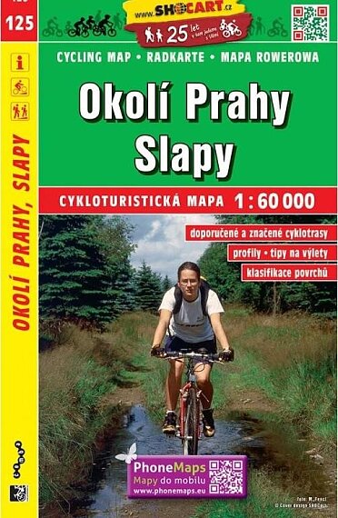 Okolí Prahy Slapy 1:60 000 cyklo 125