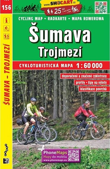 Šumava Trojmezí 1:60 000 cyklo 156