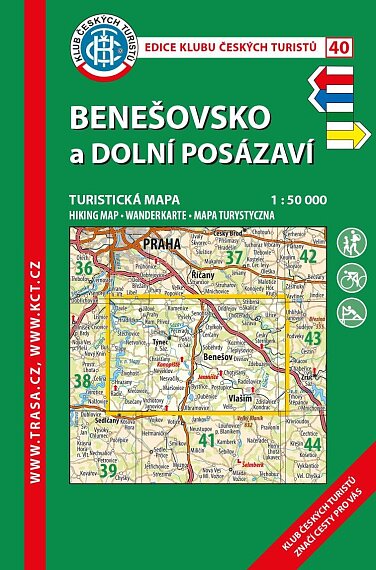 Benešovsko,dolní Posázaví 1:50 000