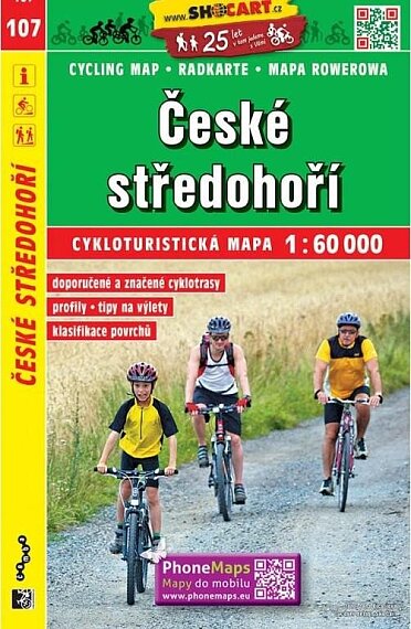 České středohoří cykloturistická mapa 1:60 000