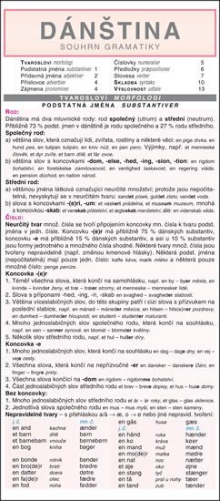 Dánština souhrn gramatiky skládačka