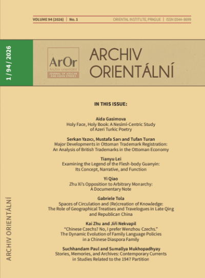 Archiv Orientální 1/2026
