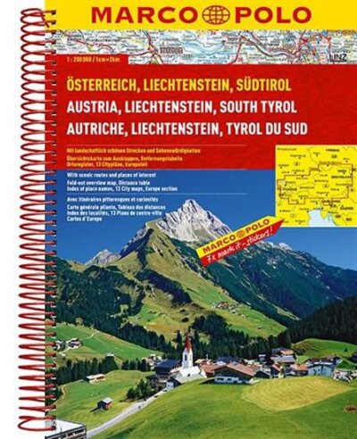 Österreich Liechtenstein Südtirol 1:200 000 Autoatlas