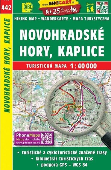Novohradské hory Kaplice 1:40 000  442