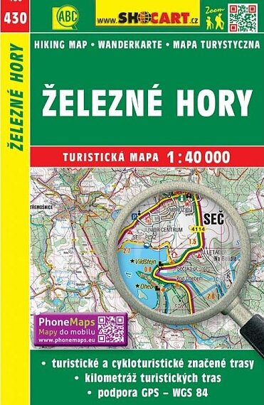 Železné hory 1:40 000 turistická mapa