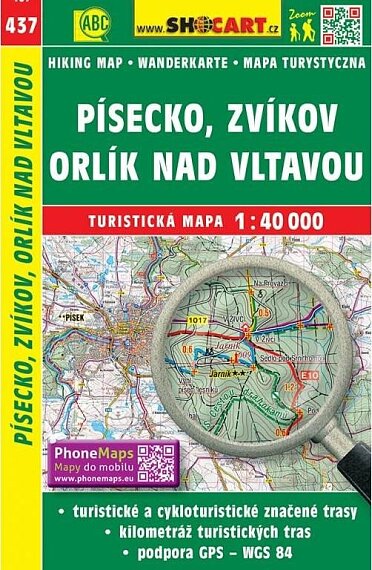 Písecko, Zvíkov, Orlík nad Vltavou 1:40 000
